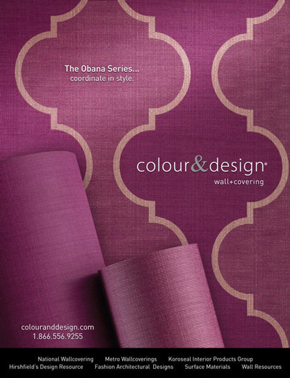 Creative advertisement design obana series Colour & Design