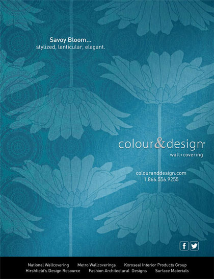 Creative photography in Interior Design Magazine advertisement for Colour & Design