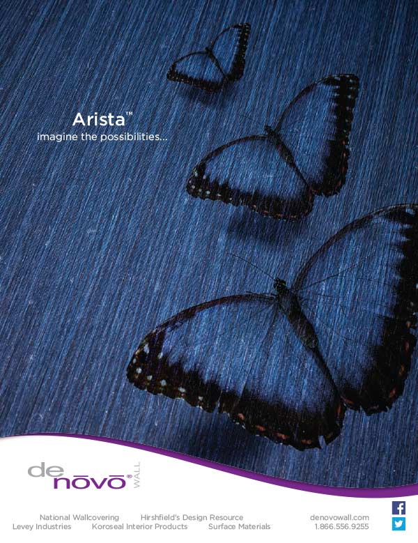 Graphic imaging for Arista ad for Denovo Wall